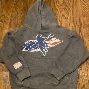 Boys medium grey hoodie